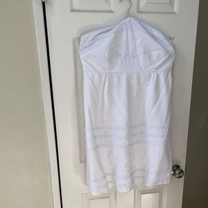 Strapless Old Navy Dress white
